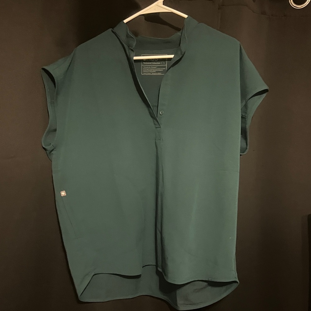 Figs Deep Green Women's Blouse